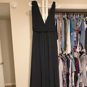 Brand new Lulu’s black floor length dress
